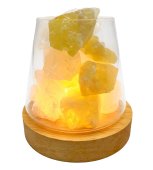 Lampa dyfuzyjna z kryształu górskiego i cytrynu 10 cm