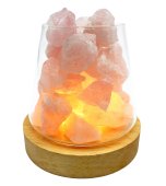 Lampa dyfuzyjna z kwarcu różowego 10 cm
