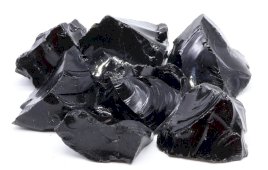 Czarny obsydian 'A' surowy 1 kg