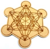 Drewniana tablica Metatron 30 cm