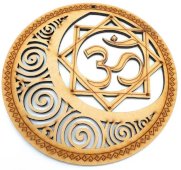 Drewniana tabliczka ścienna OM Moon 30 cm