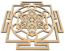 Drewniana tablica „Metatron Yantra” 30 cm