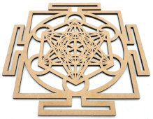 Drewniana tablica „Metatron Yantra” 20 cm