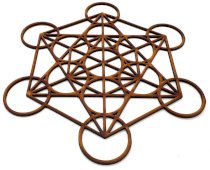 Drewniana rzeźbiona płyta przeładunkowa Metatron 10 cm