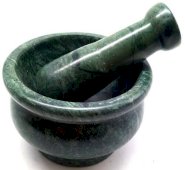 Zielona Marmurowa Moździerz 10 cm