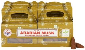Stożki zapachowe Satya Arab Musk Backflow 6 szt.