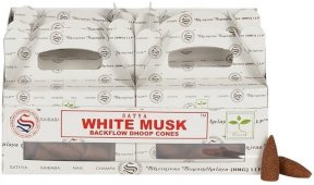 Stożki zwrotne Satya White Musk 6 szt.