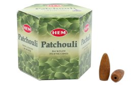Stożki zwrotne HEM Patchouli 12 szt.