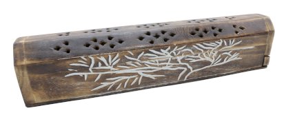 Drewniany kadzielnik Drzewo Życia Zestaw prezentowy 30 cm