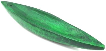 25 cm Zielony kadzielnik Pirogue