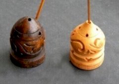 Miniaturowy spiralny drewniany kadzielnik 5 cm