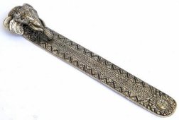 Kadzielnica metalowa Ganesh 21 cm