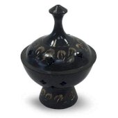 Palnik z żywicy miedzianej, gwiazdy, czarny, 10 cm