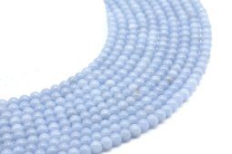 Koraliki angelitowe 4mm na drucie 40cm