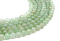 Zielone koraliki awenturynu 10mm na nitce 40cm