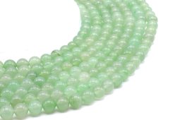 Zielone koraliki awenturynu 8mm na nitce 40cm