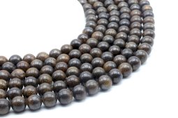Korale z bronzytu 10mm na nitce 40cm