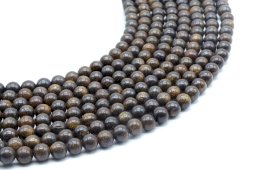 Korale z bronzytu 6mm na nitce 40cm