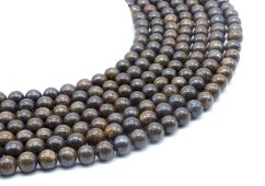 Korale z bronzytu 8mm na nitce 40cm