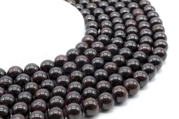 Korale granatowe 10mm na nitce 40cm