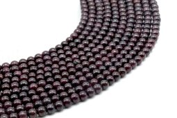 Korale granatowe 4mm na nitce 40cm