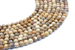 Koraliki Jasper Landscape 6mm na nitce 40cm
