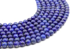 Korale z lapis lazuli 'AA' 8mm na nitce 40cm