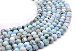 Koraliki Larimar 8mm na 40cm nici