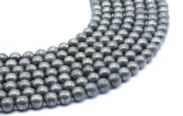 Koraliki pirytu 8mm na nitce 40cm