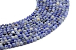 Koraliki sodalitu 4mm na nitce 40cm