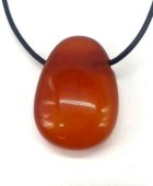 Karneol walcowany, przekłuwany 3 cm