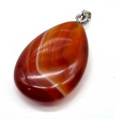 Wisiorek w kształcie łzy z karneolu 3 cm