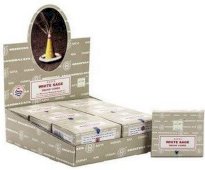 Stożki kadzidełkowe Satya z białą szałwią