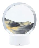 Okrągła lampa piaskowa 18 cm - szara