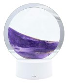 Lampe Sable Ronde 18cm - Violet