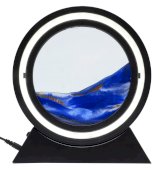 Rewersyjna lampa piaskowa 24 cm - niebieska