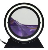 Rewersyjna lampa piaskowa 24 cm - fioletowa