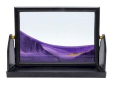 Dwustronny stół z ruchomym piaskiem 26 cm - fioletowy