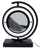 Rewersyjna lampa piaskowa Tower 33 cm – szara