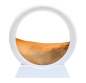 Okrągły stół z ruchomym piaskiem 16 cm - pomarańczowy