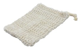 Worek na mydło bawełniano-lniany 13 cm