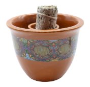 Ceramiczna miska fumigacyjna Kwiat Życia 13 cm