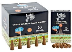 Stożki przepływowe XL Tribal Soul Biała szałwia + Palo Santo 12 szt.