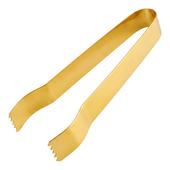 Szczypce do Węgla Stal Nierdzewna Złote 15cm