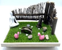 Drewniany kącik do jogi Zen Garden 23 cm
