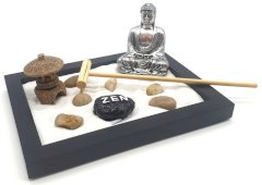 Młynek Budda do ogrodu Zen 16 cm