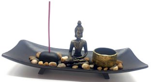 Zen Garden Rippled Buddha 26cm