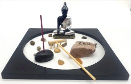 Okrągły Budda Ogrodu Zen 23 cm